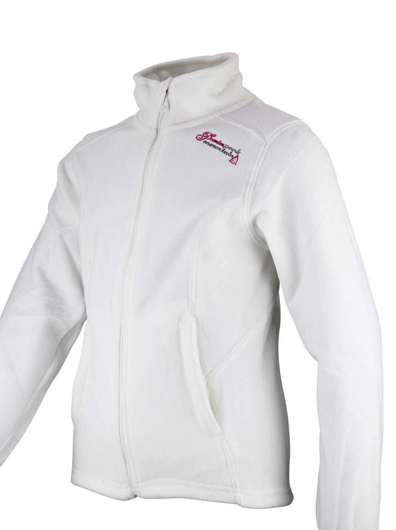 Blouson polaire fille GADARA - PEAK MOUNTAIN Blanc - Kiabi