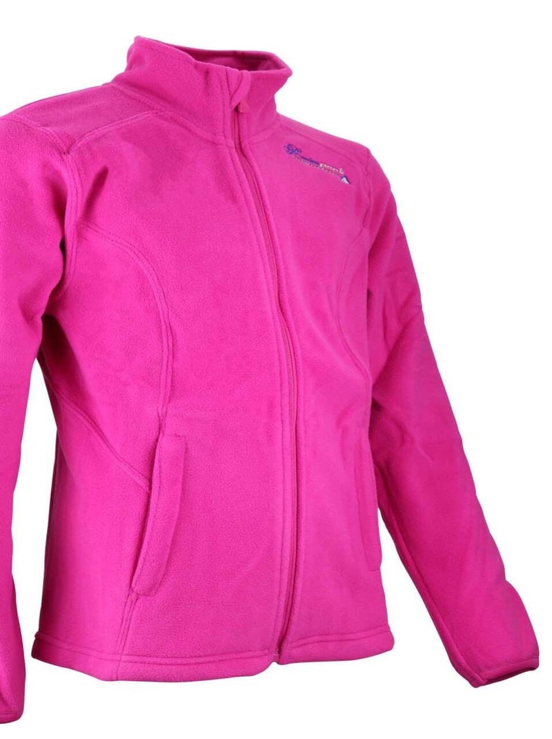 Blouson polaire fille GADARA - PEAK MOUNTAIN Rose fushia - Kiabi