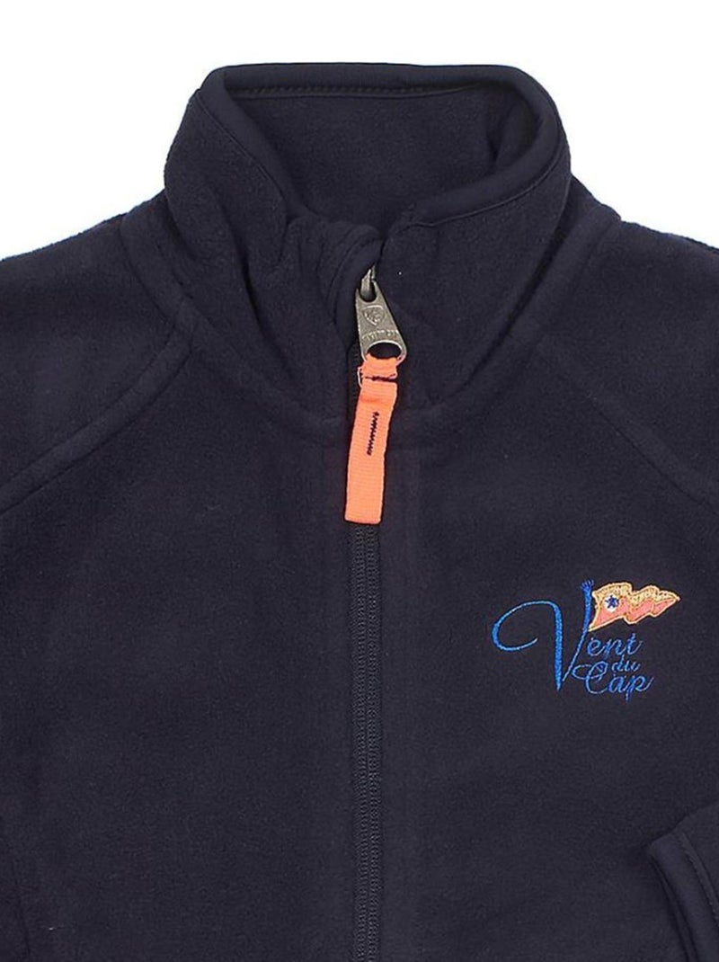 Blouson polaire fille GALICEA - VENT DU CAP Bleu marine - Kiabi