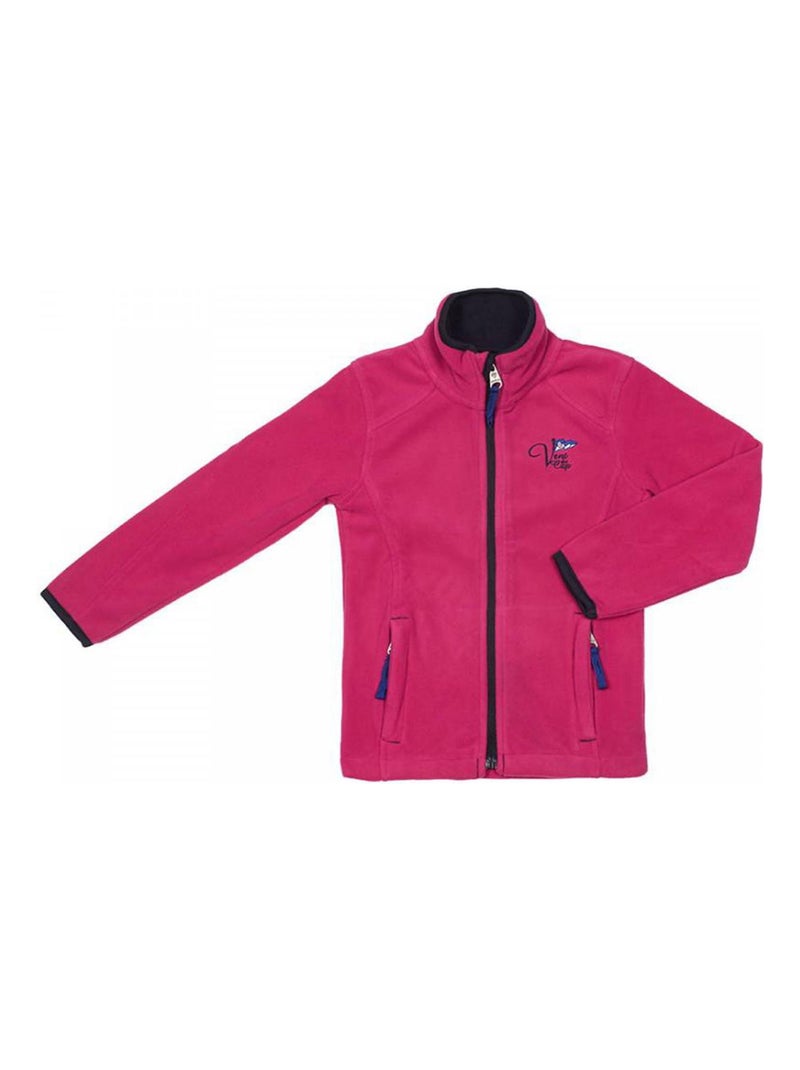 Blouson polaire fille GALICEA - VENT DU CAP Rose fushia - Kiabi