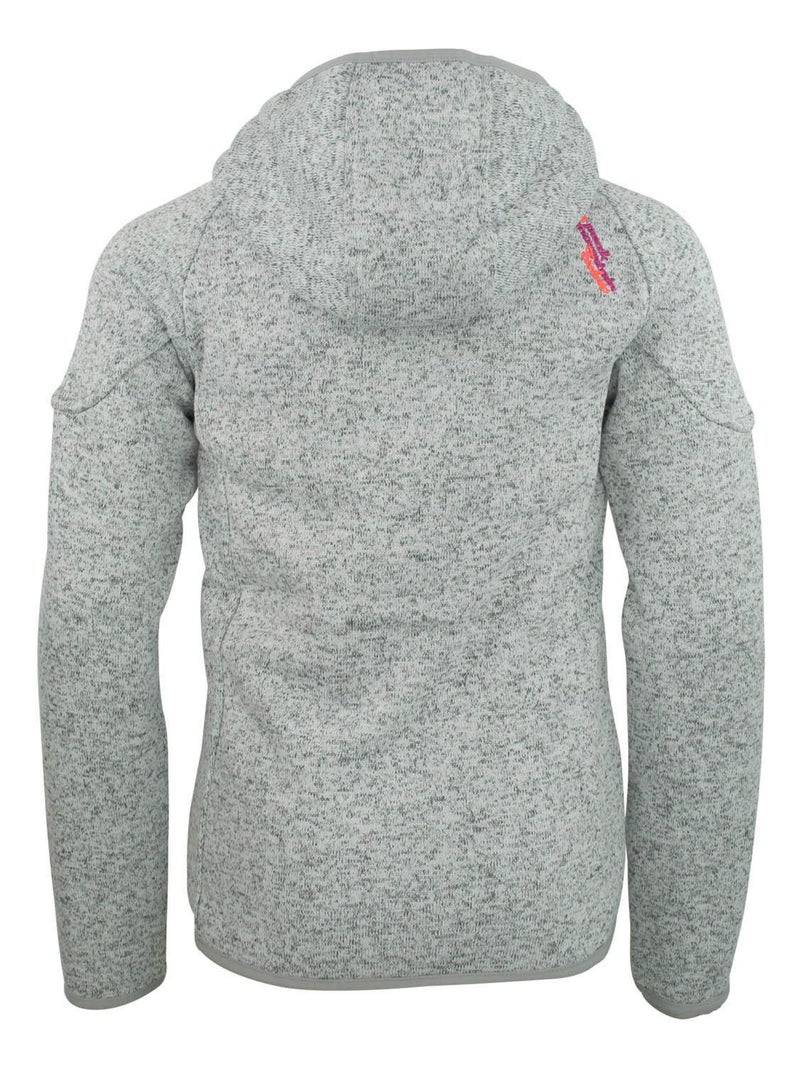 Blouson polaire fille GATORA - PEAK MOUNTAIN Gris - Kiabi