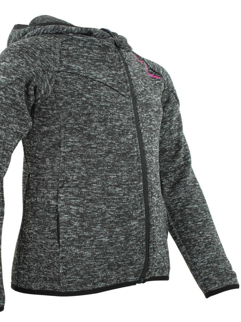 Blouson polaire fille GATORA - PEAK MOUNTAIN Noir Noir - Kiabi