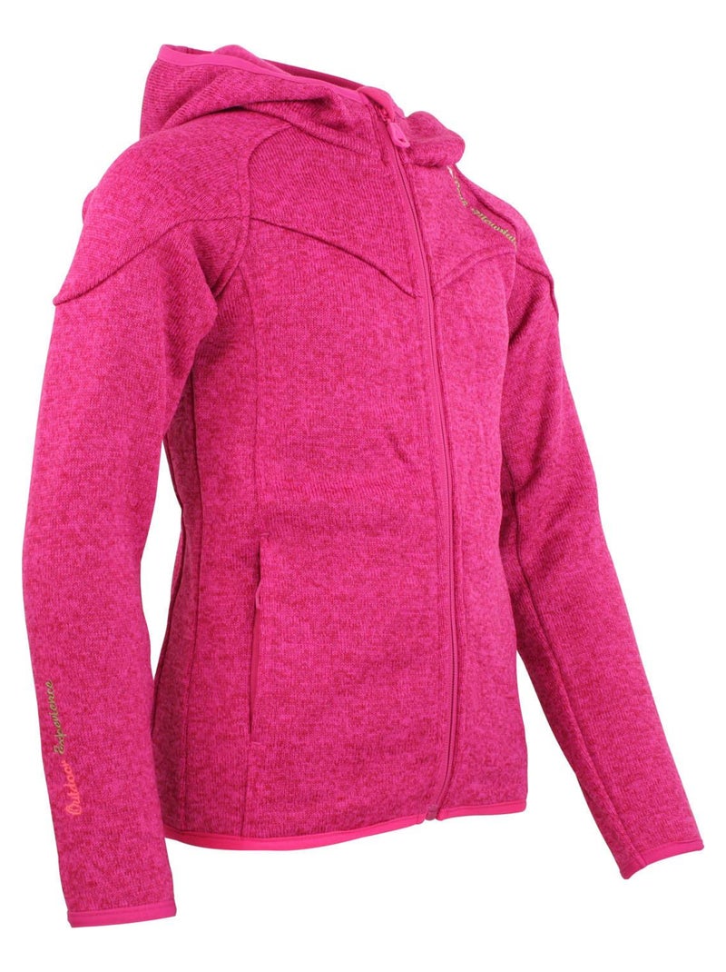 Blouson polaire fille GATORA - PEAK MOUNTAIN Rose fushia - Kiabi