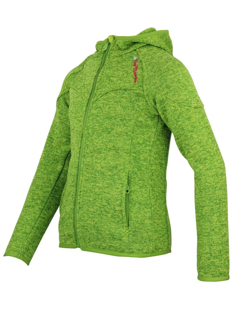 Veste Polaire Verte Femme Mountain Warehouse Taille 12 - 100% Polyester, Zip Intégral, Lavable