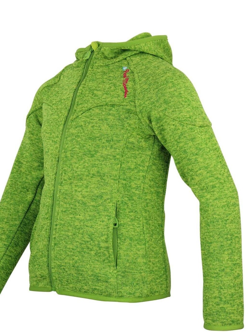 Blouson polaire fille GATORA - PEAK MOUNTAIN Vert - Kiabi