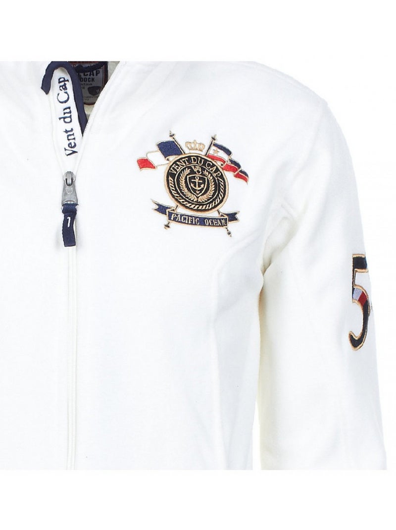 Blouson polaire garçon ECAUBIN - VENT DU CAP Blanc - Kiabi
