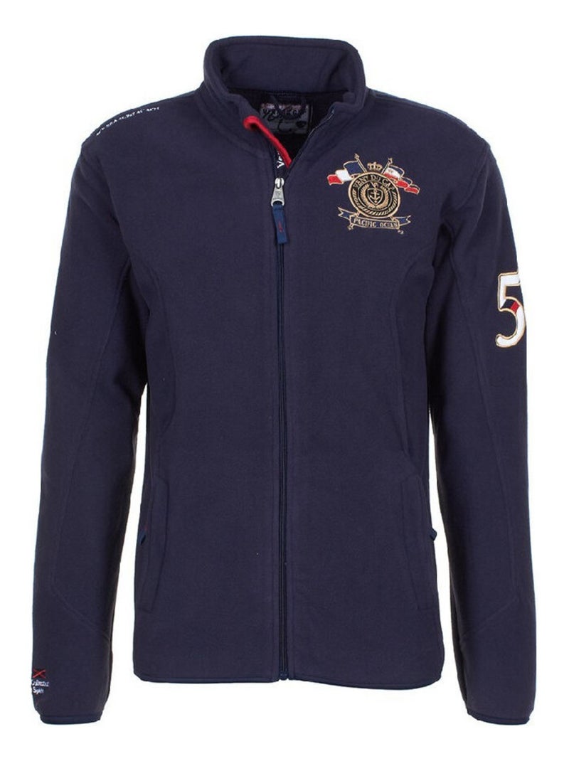 Blouson polaire garçon ECAUBIN - VENT DU CAP Bleu marine - Kiabi