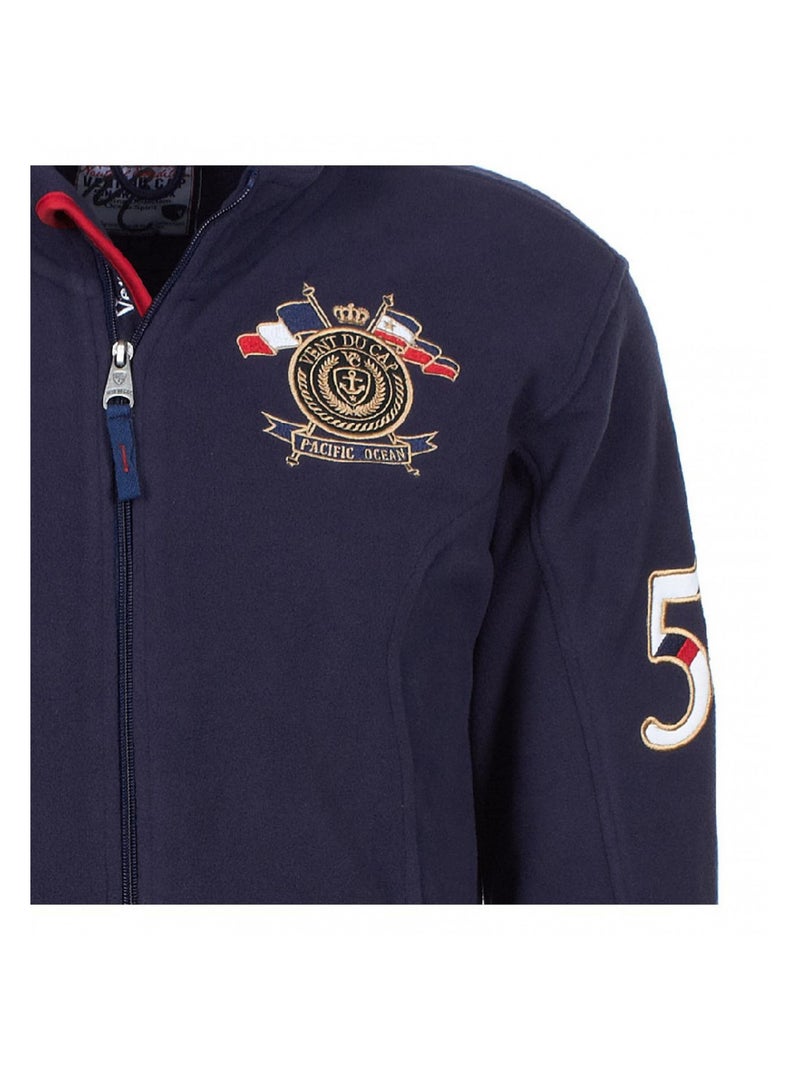 Blouson polaire garçon ECAUBIN - VENT DU CAP Bleu marine - Kiabi