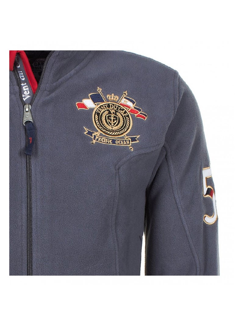 Blouson polaire garçon ECAUBIN - VENT DU CAP Gris - Kiabi
