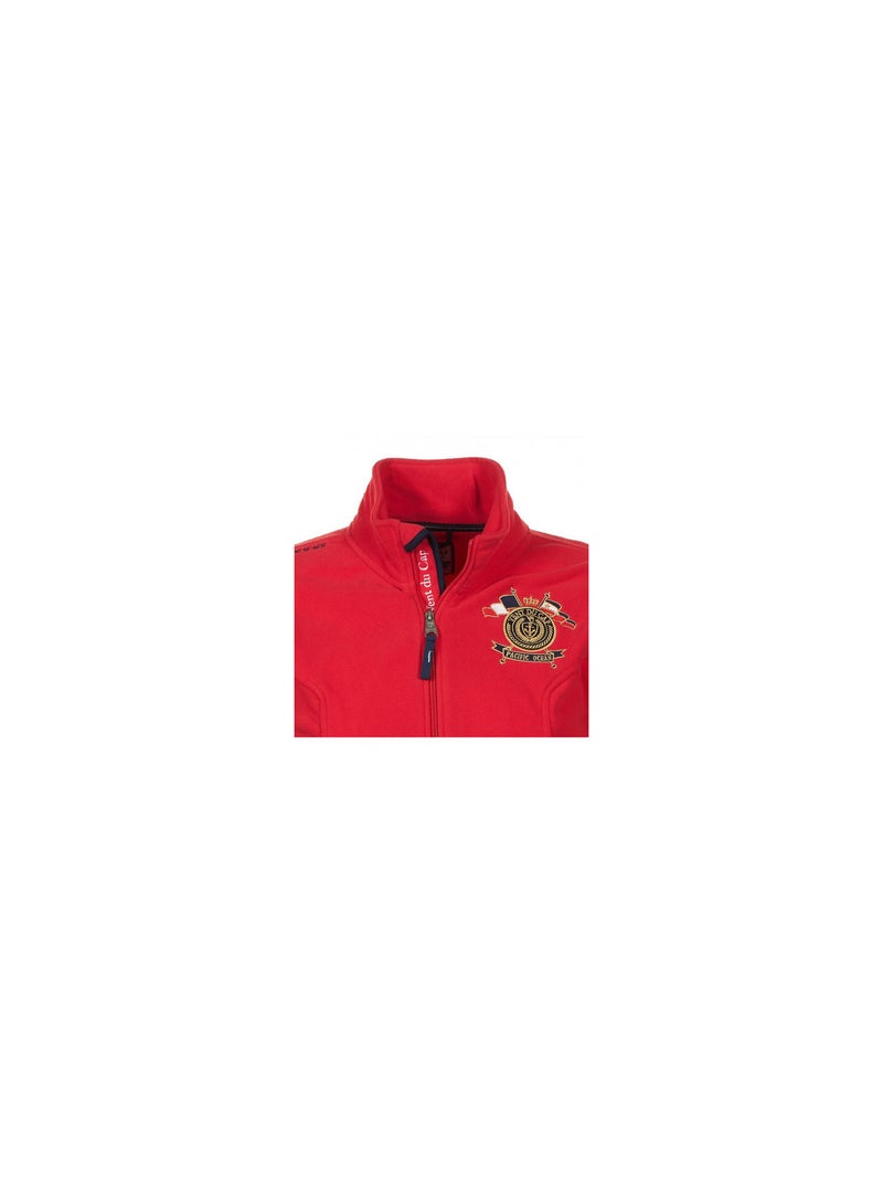 Blouson polaire garçon ECAUBIN - VENT DU CAP Rouge - Kiabi