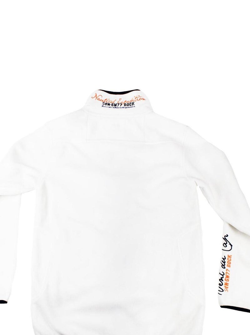 Blouson polaire garçon ECOPA - VENT DU CAP Blanc - Kiabi