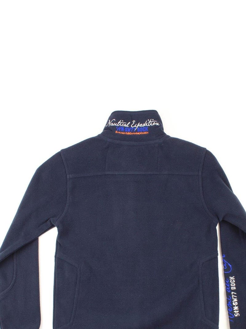 Blouson polaire garçon ECOPA - VENT DU CAP Bleu marine - Kiabi
