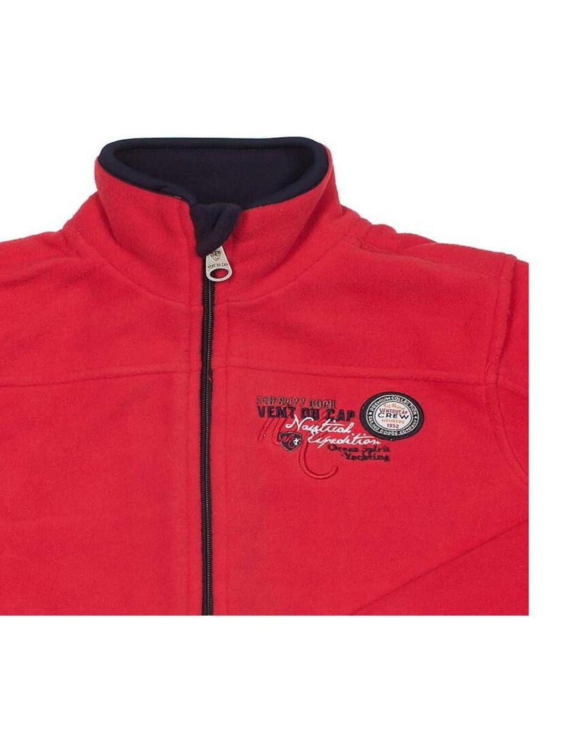 Blouson polaire garçon ECOPA - VENT DU CAP Rouge - Kiabi