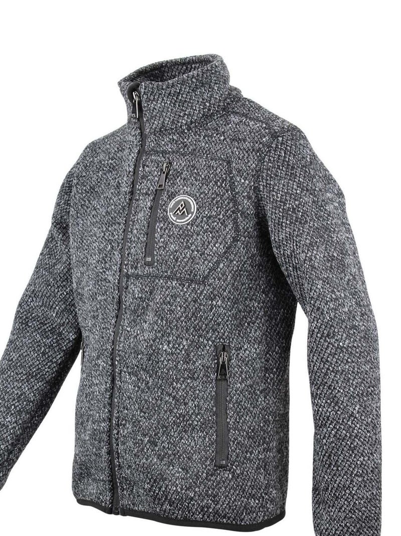Blouson polaire mixte ECAPINO - PEAK MOUNTAIN Noir Noir - Kiabi
