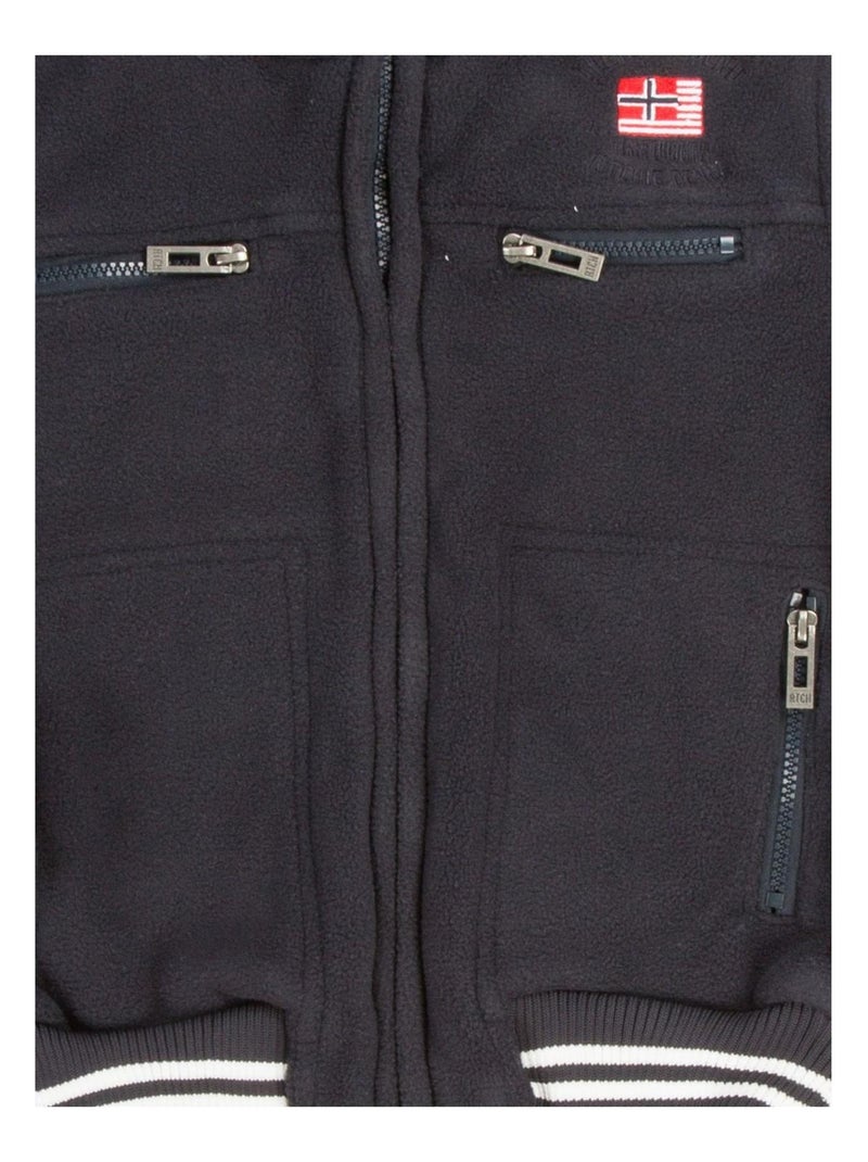 BLOUSON POLAIRE ZEWAY garçon Bleu marine - Kiabi