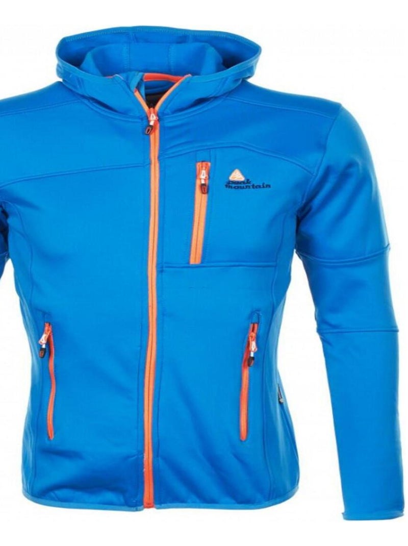 Blouson polar shell   CAMPUS - PEAK MOUNTAIN Bleu - Kiabi