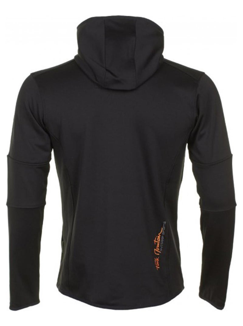 Blouson polar shell   CAMPUS - PEAK MOUNTAIN Noir Orange - Kiabi
