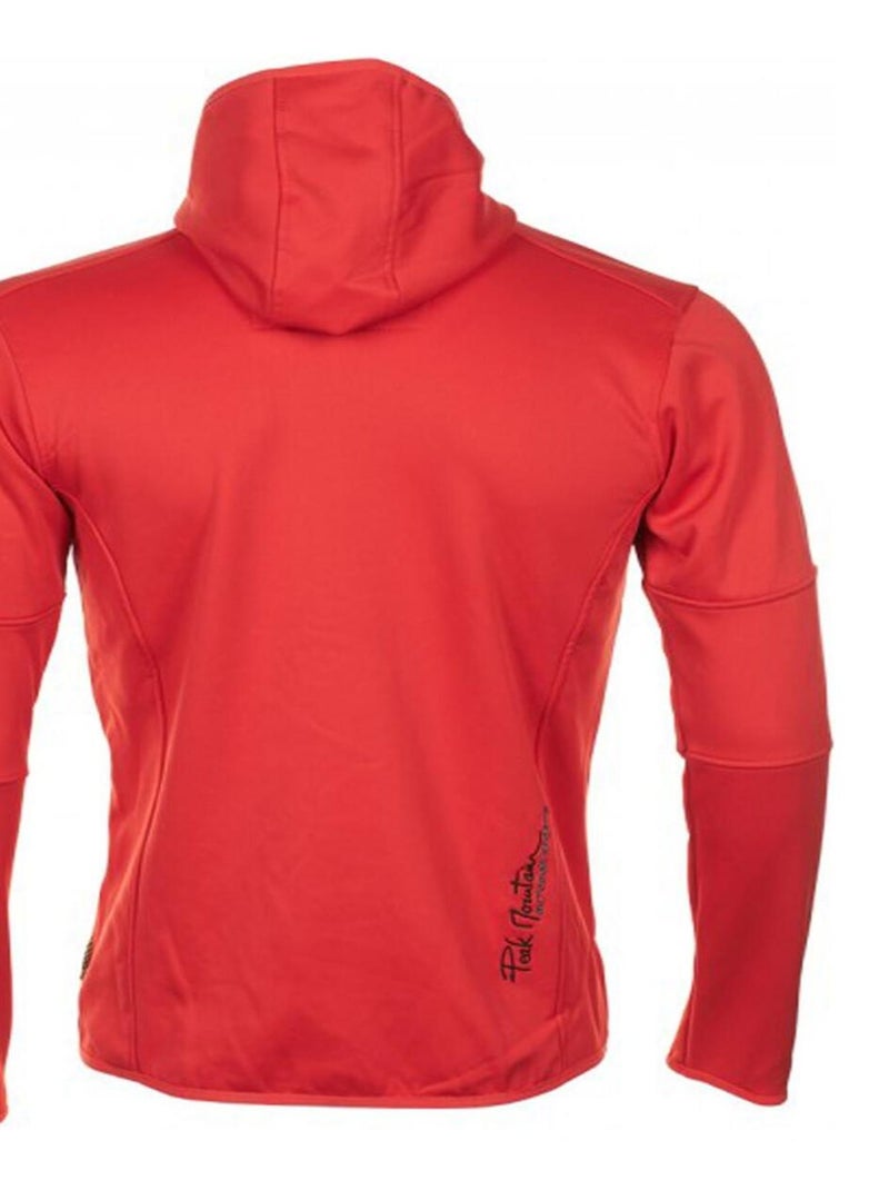 Blouson polar shell   CAMPUS - PEAK MOUNTAIN Rouge - Kiabi