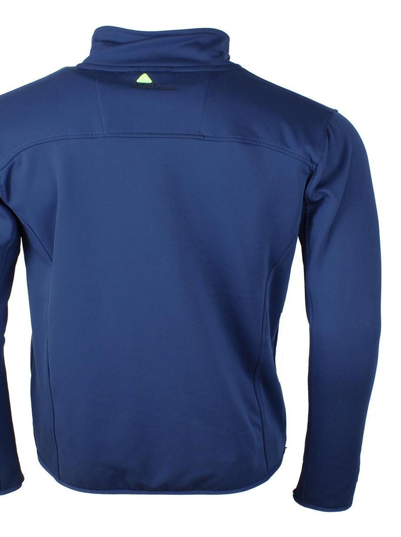 Blouson polar shell   CANTON - PEAK MOUNTAIN Bleu marine - Kiabi