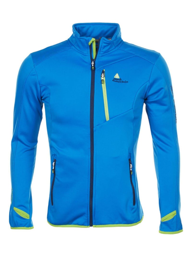 Blouson polar shell   CLIMATE - PEAK MOUNTAIN Bleu - Kiabi