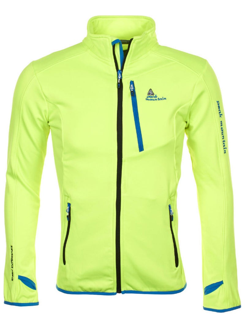 Blouson polar shell   CLIMATE - PEAK MOUNTAIN Jaune - Kiabi