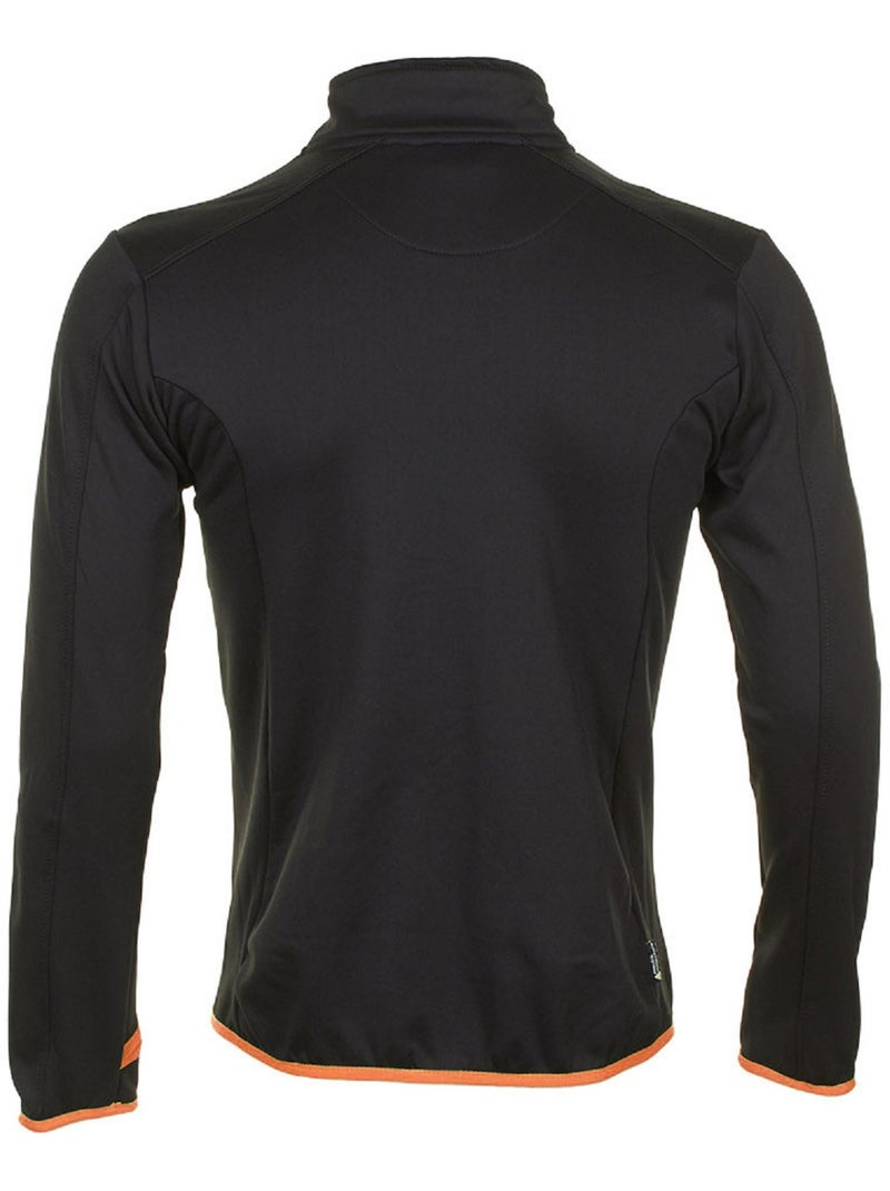 Blouson polar shell   CLIMATE - PEAK MOUNTAIN Noir Orange - Kiabi