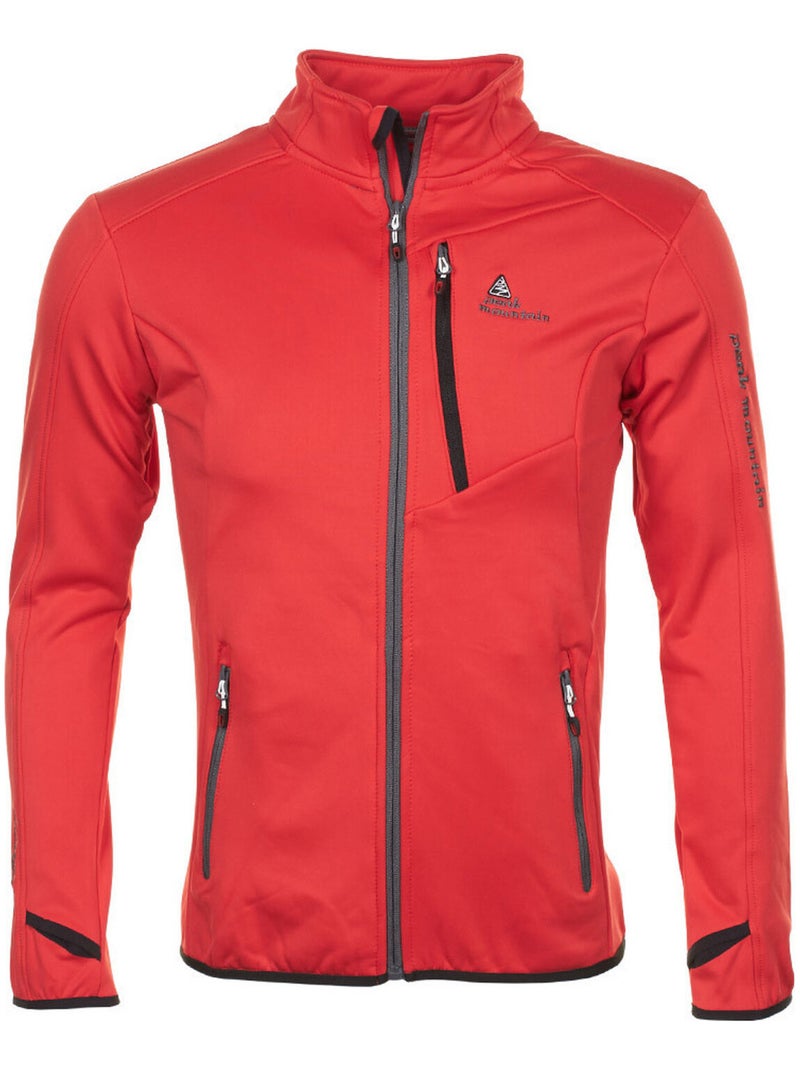 Blouson polar shell   CLIMATE - PEAK MOUNTAIN Rouge - Kiabi