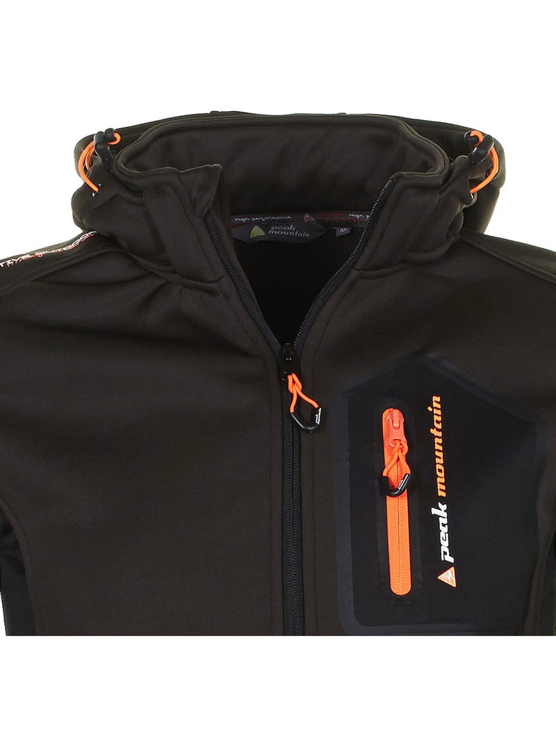 Blouson polar shell   CRISTOL - PEAK MOUNTAIN Marron - Kiabi