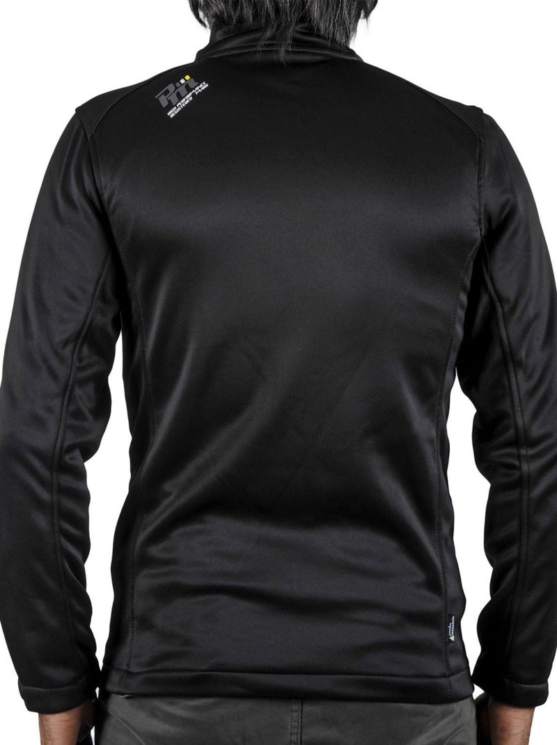 Blouson polar shell   CRISTOM - PEAK MOUNTAIN Noir Jaune - Kiabi