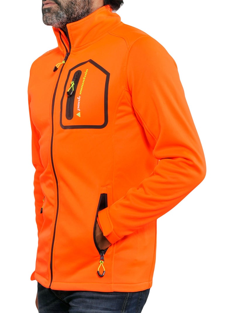 Blouson polar shell   CRISTOM - PEAK MOUNTAIN Orange - Kiabi