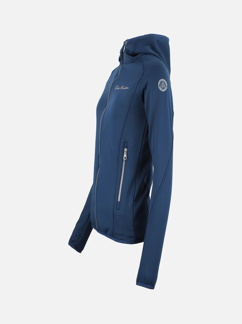 Blouson polarshell   ACAMPO - PEAK MOUNTAIN Bleu marine - Kiabi