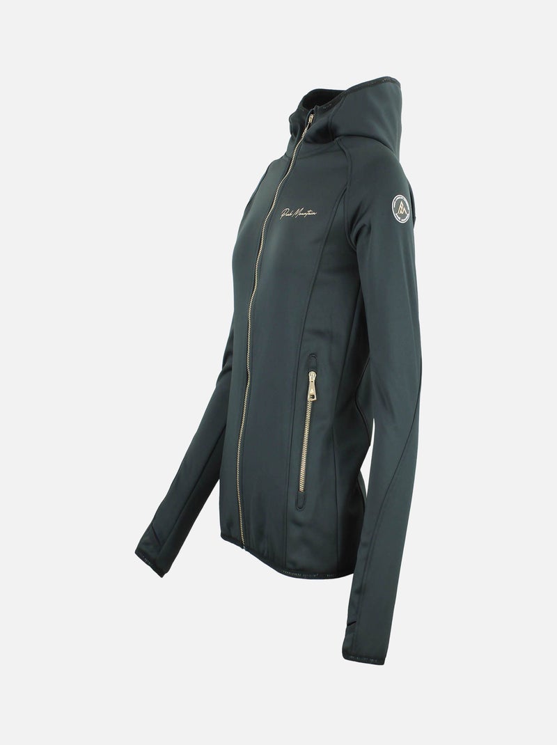 Blouson polarshell   ACAMPO - PEAK MOUNTAIN Noir Noir - Kiabi