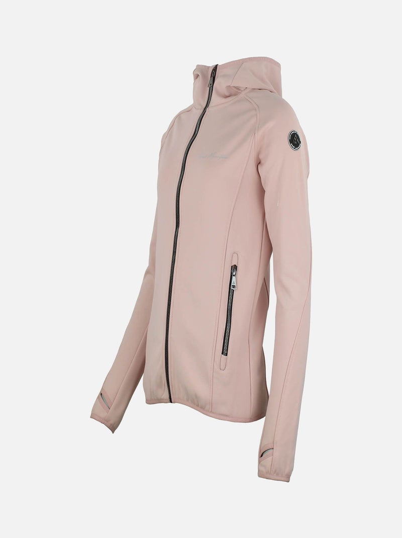 Blouson polarshell   ACAMPO - PEAK MOUNTAIN Rose - Kiabi