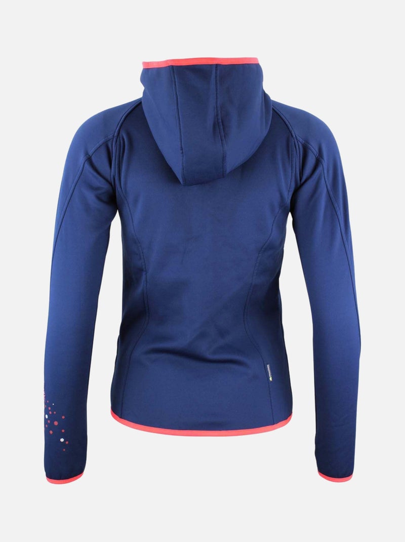 Blouson polarshell   ACAMPUS - PEAK MOUNTAIN Bleu marine - Kiabi