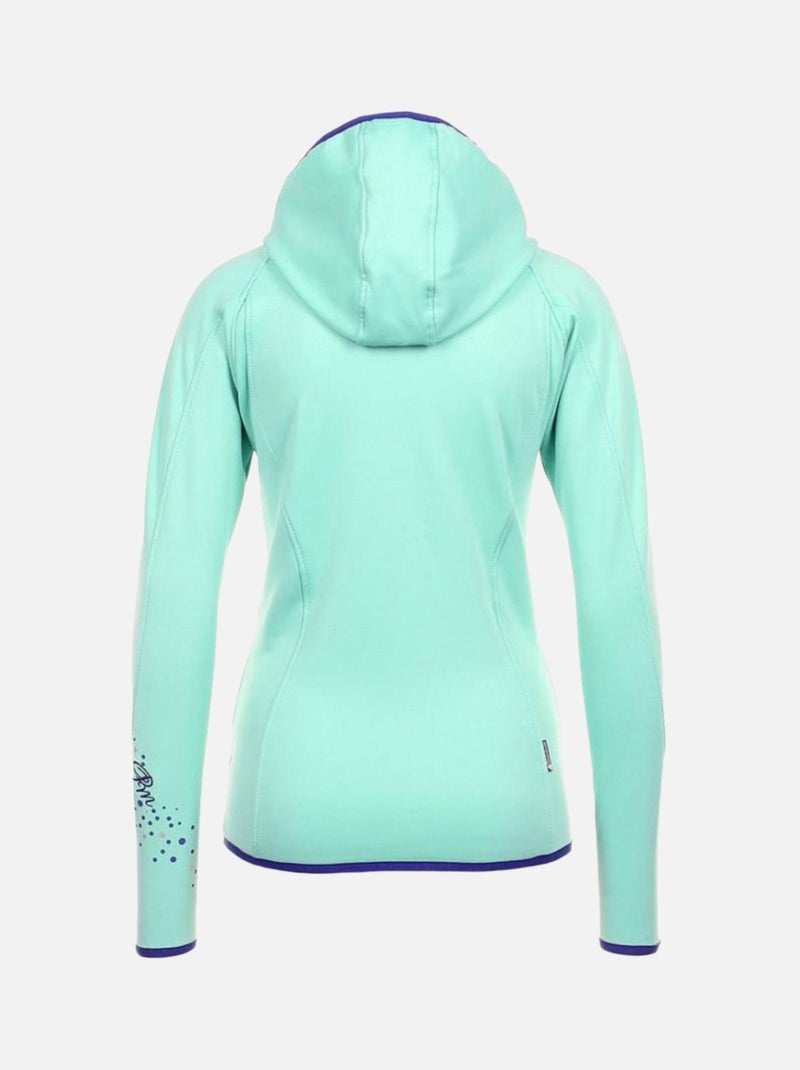 Blouson polarshell   ACAMPUS - PEAK MOUNTAIN Bleu turquoise - Kiabi
