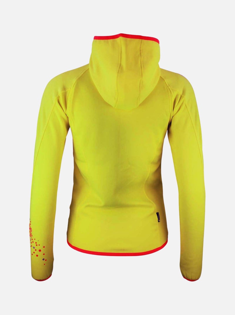 Blouson polarshell   ACAMPUS - PEAK MOUNTAIN Jaune - Kiabi