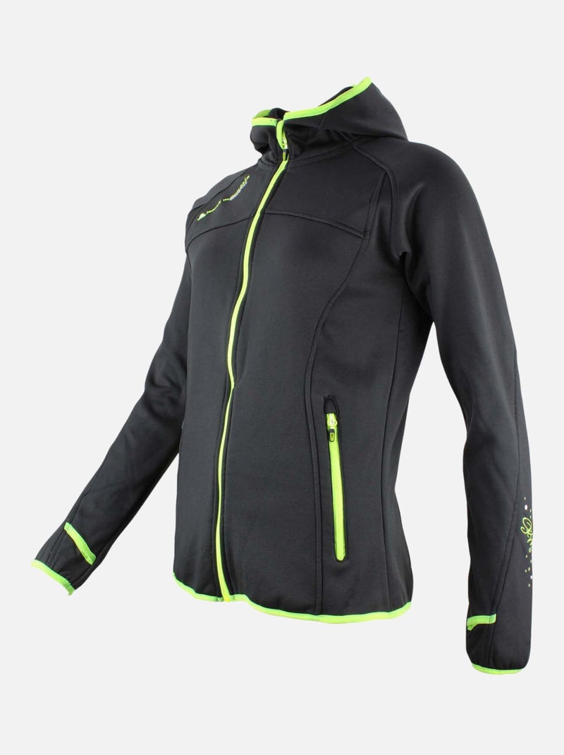 Blouson polarshell   ACAMPUS - PEAK MOUNTAIN Noir - Kiabi