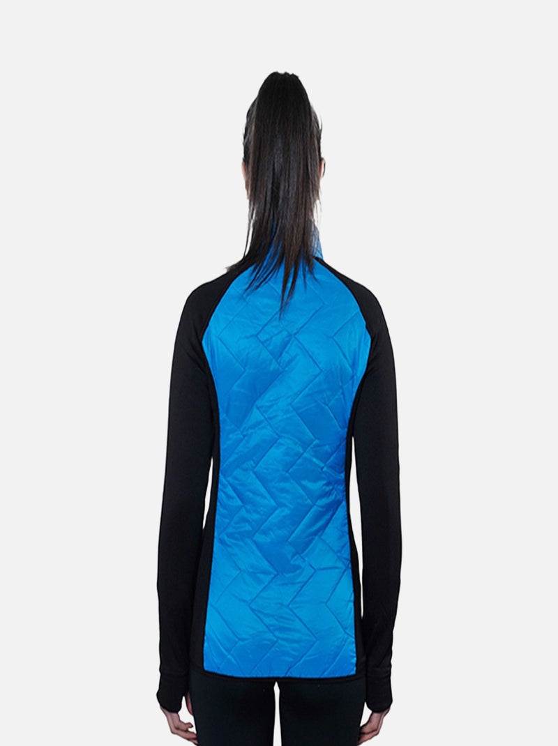 Blouson polarshell   ACERBI - PEAK MOUNTAIN Noir Bleu - Kiabi