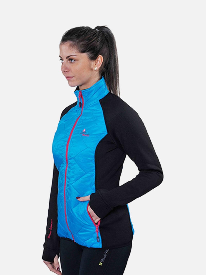 Blouson polarshell   ACERBI - PEAK MOUNTAIN Noir Bleu - Kiabi