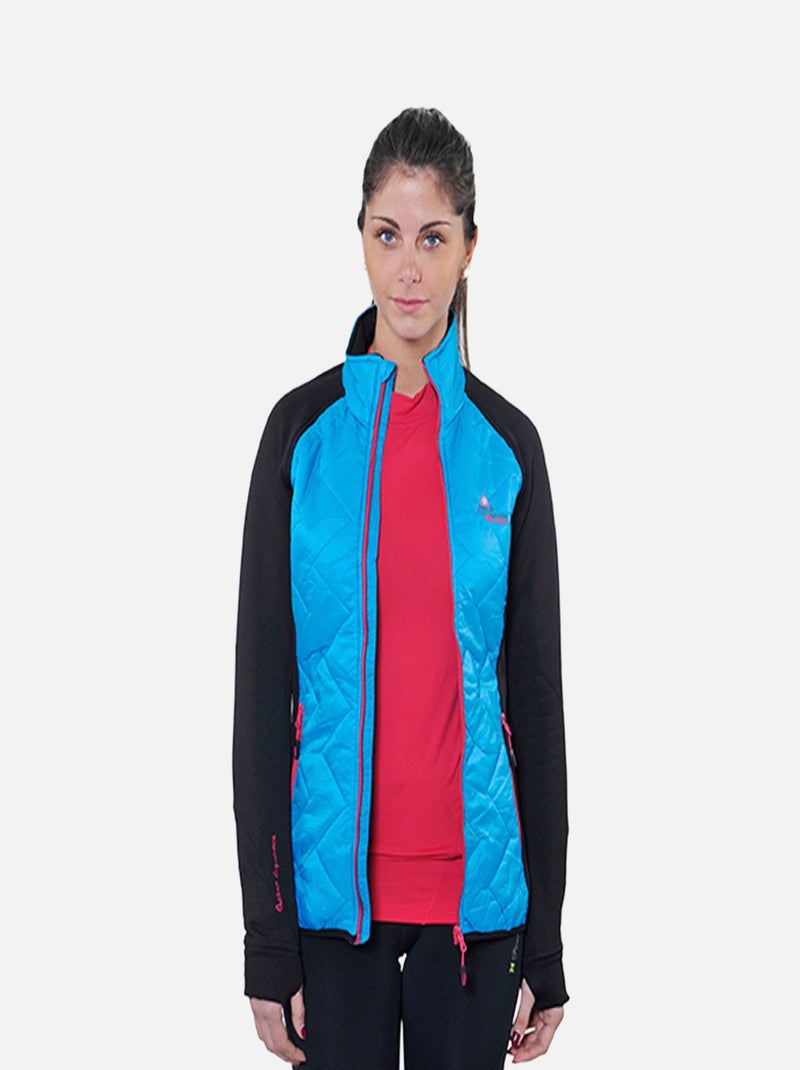 Blouson polarshell   ACERBI - PEAK MOUNTAIN Noir Bleu - Kiabi