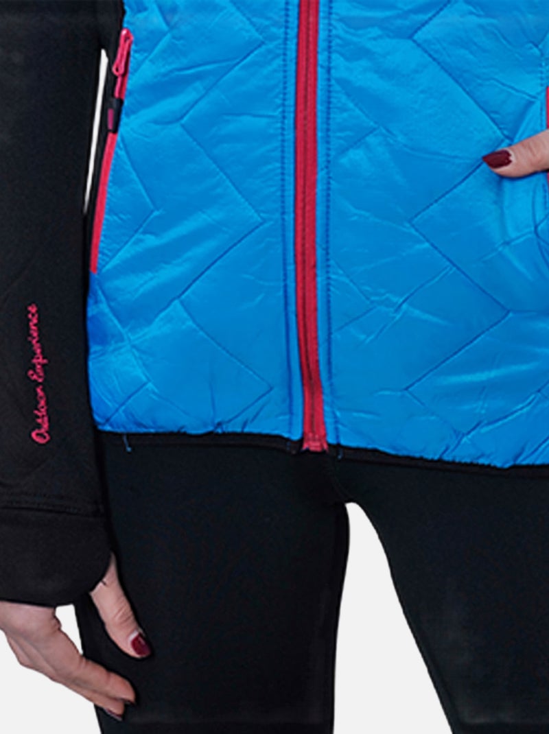 Blouson polarshell   ACERBI - PEAK MOUNTAIN Noir Bleu - Kiabi