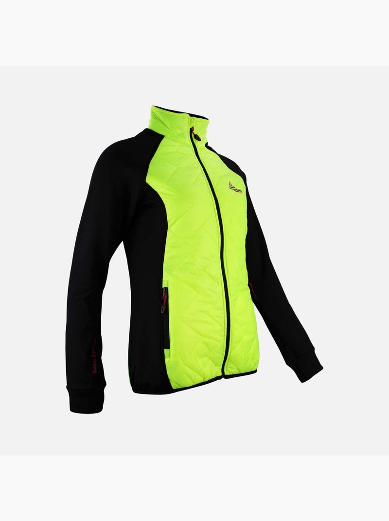 Blouson polarshell   ACERBI - PEAK MOUNTAIN Noir Jaune - Kiabi