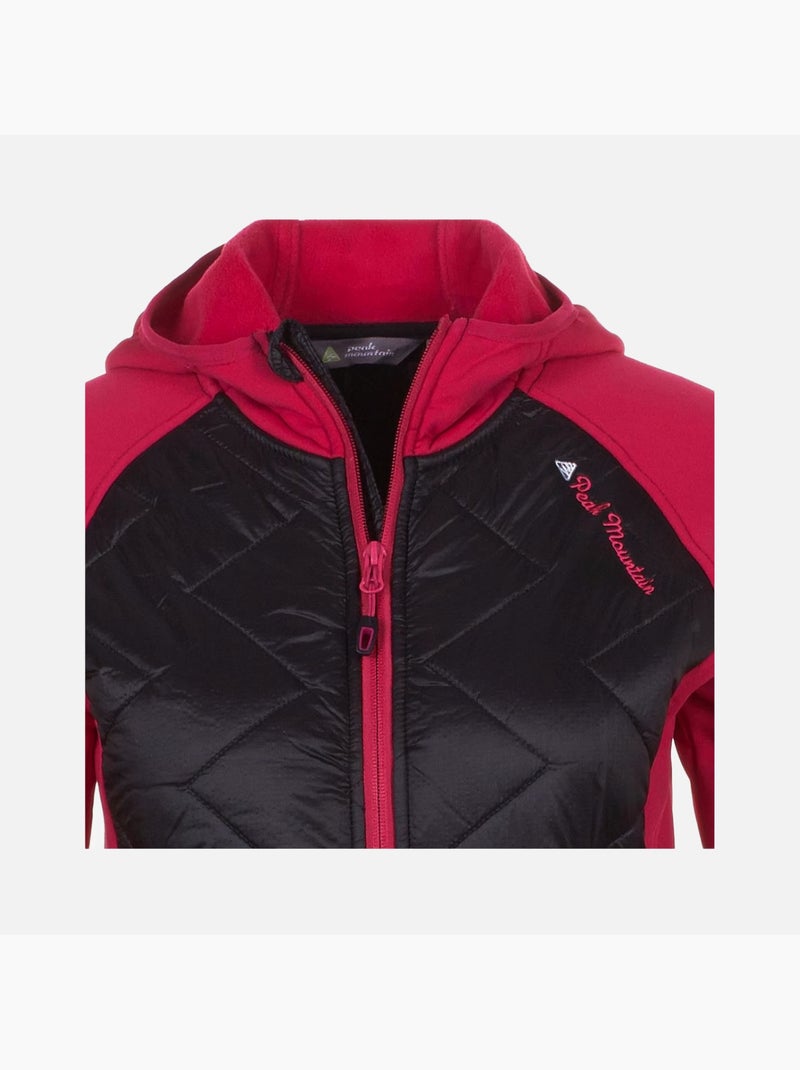 Blouson polarshell   ACERLA - PEAK MOUNTAIN Noir Rose - Kiabi