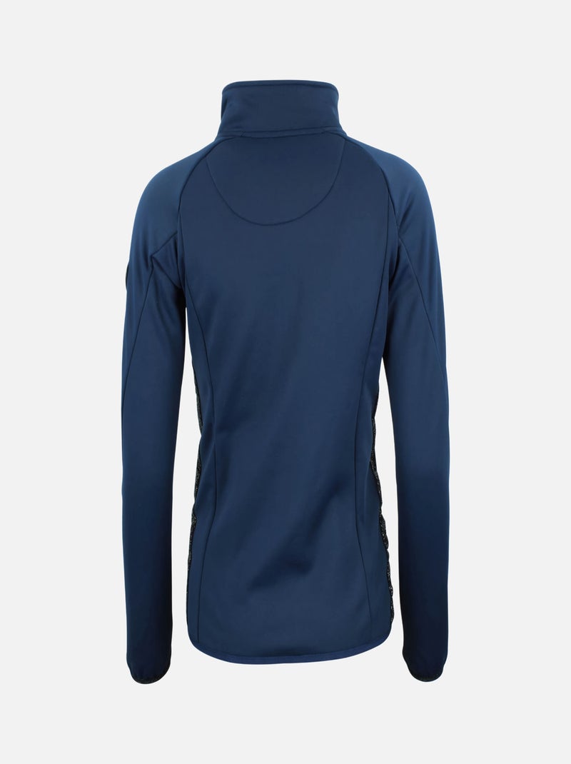 Blouson polarshell   ACLIMA - PEAK MOUNTAIN Bleu marine - Kiabi