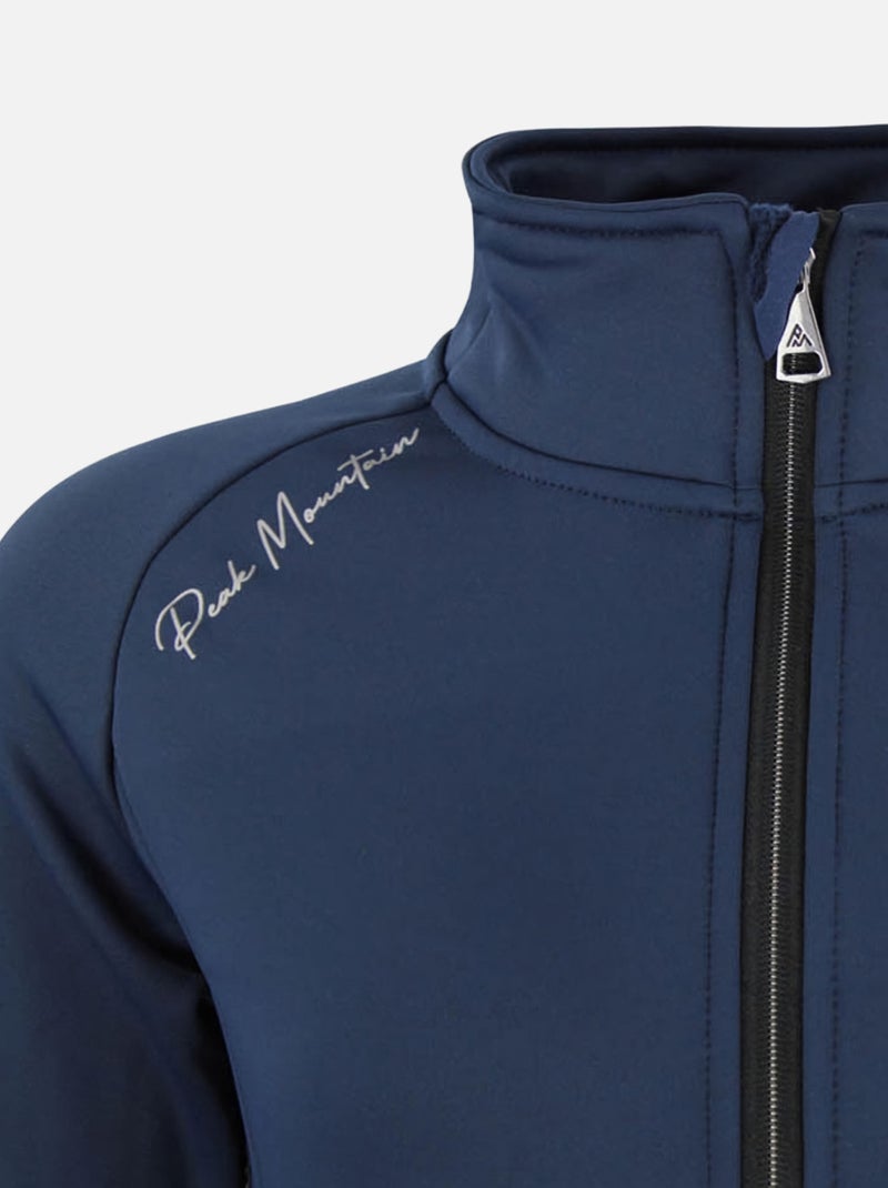 Blouson polarshell   ACLIMA - PEAK MOUNTAIN Bleu marine - Kiabi