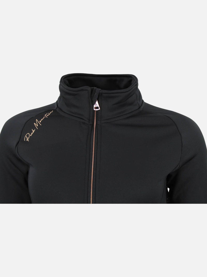 Blouson polarshell   ACLIMA - PEAK MOUNTAIN Noir Noir - Kiabi