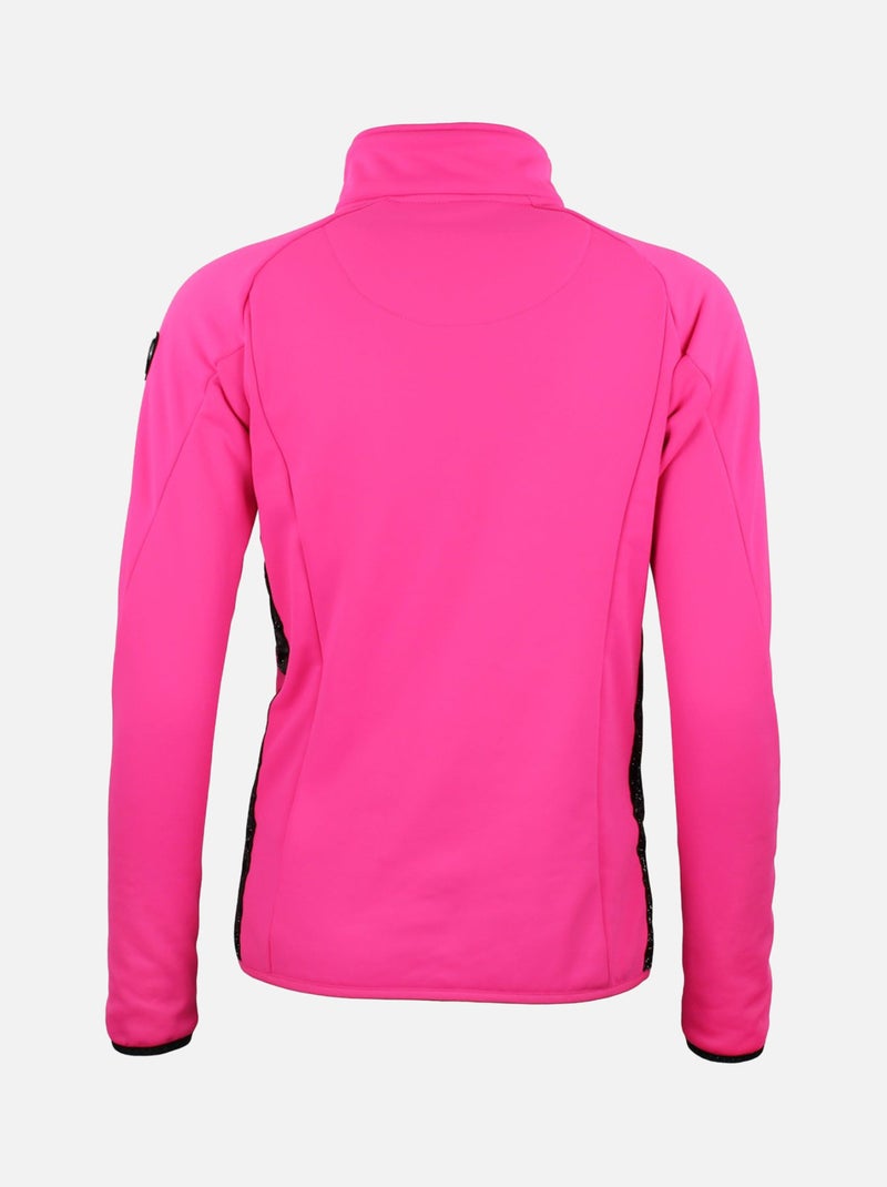 Blouson polarshell   ACLIMA - PEAK MOUNTAIN Rose fushia - Kiabi