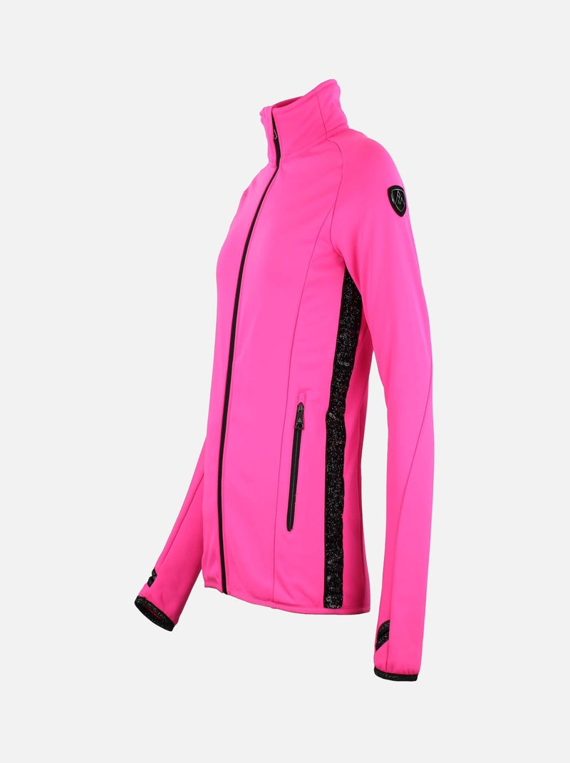 Blouson polarshell   ACLIMA - PEAK MOUNTAIN Rose fushia - Kiabi