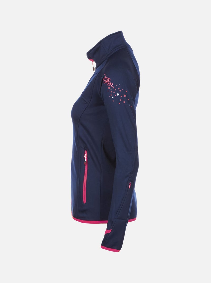 Blouson polarshell   ACLIMATE - PEAK MOUNTAIN Bleu marine - Kiabi