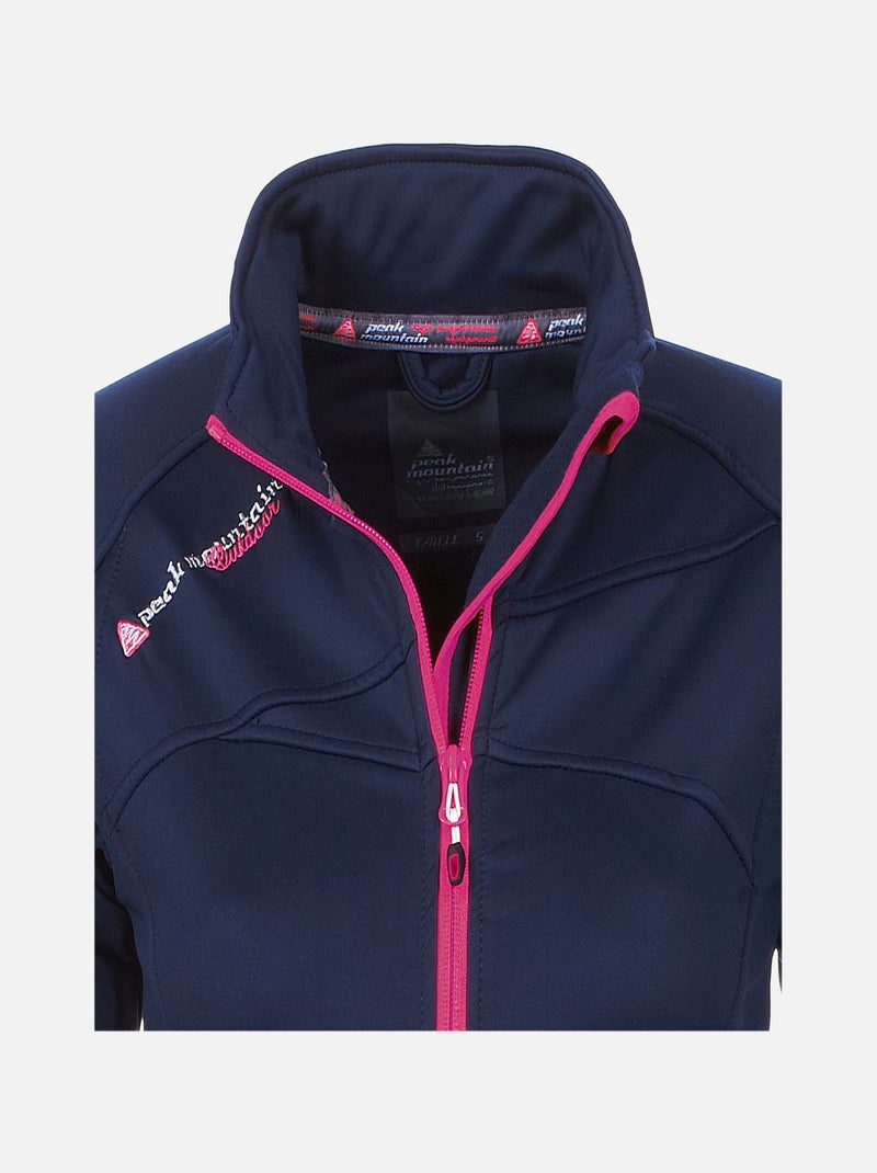 Blouson polarshell   ACLIMATE - PEAK MOUNTAIN Bleu marine - Kiabi